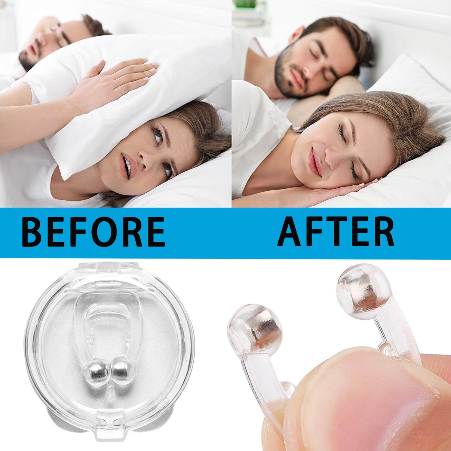 ANTI-SNORE RESPIRATOR NOSE CLIP - FlipinFit